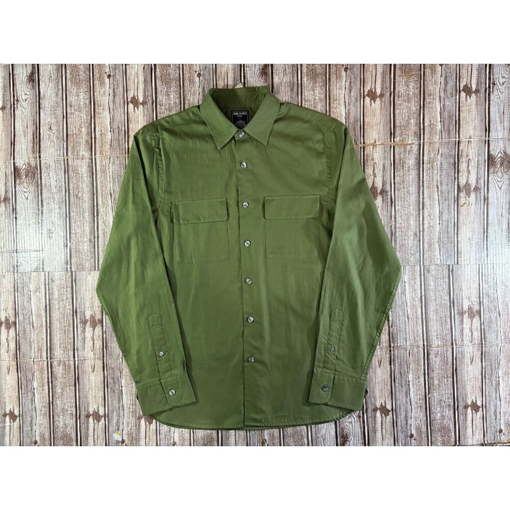 TODD SNYDER X ALBINI Finest Italian Lightweight Shirt size M color green NWOT